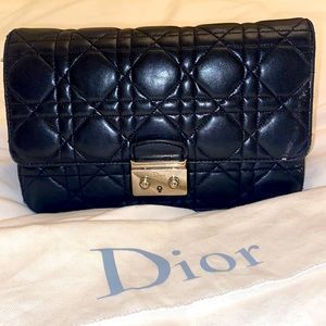 Dior Cannage Quilted crossbody leather bag